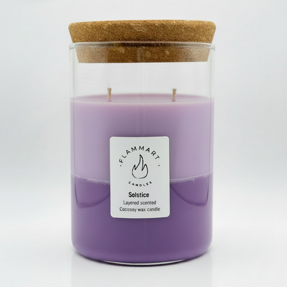 Solstice | Dual-Scented Luxury Layered Candle – 300g Cocosoy
