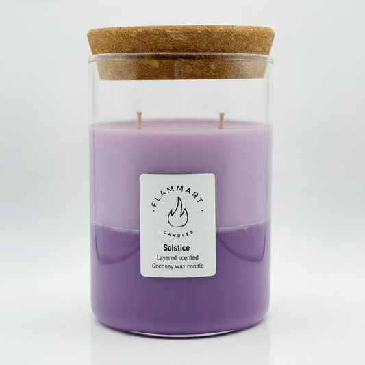 Solstice | Dual-Scented Luxury Layered Candle – 300g Cocosoy