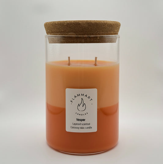 Vesper | Dual-Scented Luxury Layered Candle – 300g Cocosoy